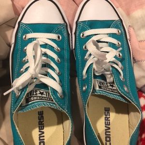 Teal Low top converse